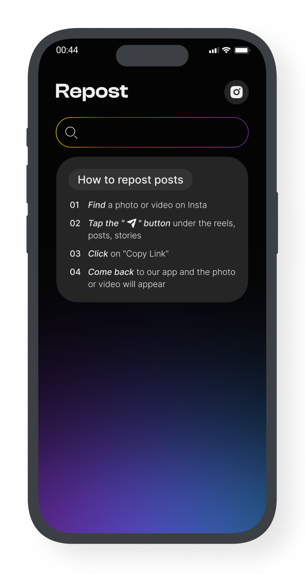 Inst Reposter - Posts, Reels, Stories